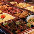 Opção do buffet do Restaurante da Fazenda Limeira